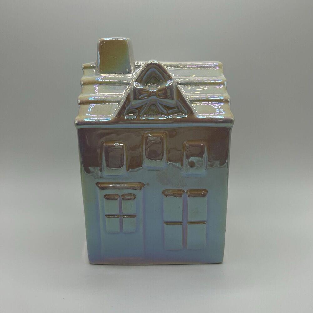 White Ceramic Decorative House (Tall Rectangle)